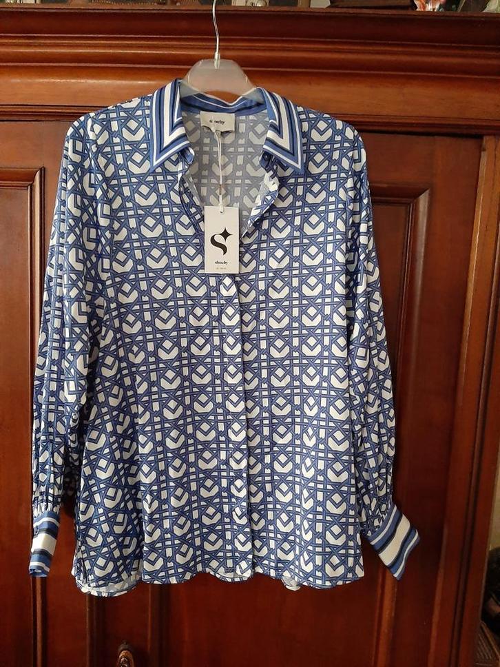Nieuw+kaartje!Shoeby/Mooie Stijlvolle blauw-witte blouse L, Kleding | Dames, Blouses en Tunieken, Nieuw, Maat 42/44 (L), Blauw