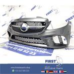 W205 Facelift AMG Voorbumper + diamond gril 2019 Mercedes C, Auto-onderdelen, Carrosserie en Plaatwerk, Gebruikt, Voor, Mercedes-Benz