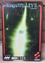 MSX KINGS VALLEY 2 KONAMI Metalen Wandbord poster, 1 speler, Verzenden, Nieuw, Vanaf 12 jaar