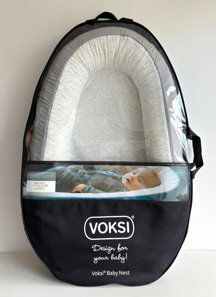 Voksi Babynest Premium Light Grey, Kinderen en Baby's, Babywiegjes en Ledikanten, Zo goed als nieuw, Overige typen, Ophalen