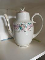 Anfieke rheepot wit porselien roze blauw goid bloem barok, Antiek en Kunst, Antiek | Servies los, Ophalen of Verzenden