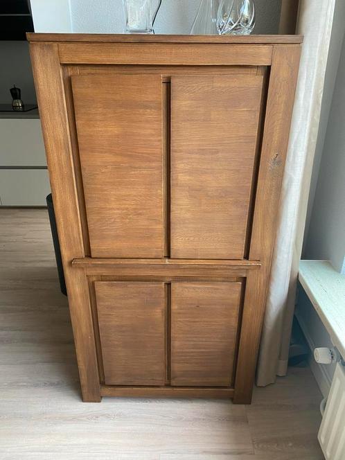Mooie masief eiken computerkast, Huis en Inrichting, Kasten | Computermeubels, Zo goed als nieuw, 70 tot 120 cm, Ophalen