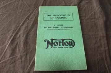 Norton 1952 guide to succesful running in of engines beschikbaar voor biedingen