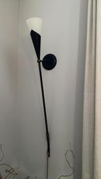 Wandlamp roestbruin incl kap Lengte 85 cm Roestbruin, Ophalen, Zo goed als nieuw, Glas