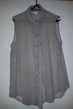 Blouse - overbloes maat 44 H&M, als nieuw, crème met zwart, H&M, Zwart, Maat 42/44 (L), Ophalen of Verzenden