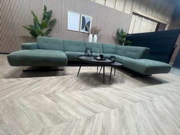 ZGAN Montel Traffic U-Bank / Hoekbank - Groen - 350cm beschikbaar voor biedingen