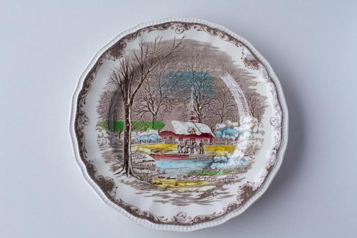 Ironstone 'Shakespeare's Sonnets' bord, Huis en Inrichting, Keuken | Servies, Gebruikt, Bord(en), Overige stijlen, Ophalen