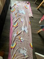 Eenhoorn fleece dekbedovertek een persoons, Meisje, Wit, Dekbedovertrek, Ophalen of Verzenden