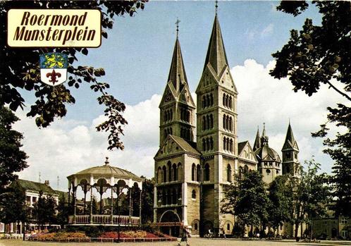 Roermond, Munsterplein - muziektent wapen - 1982? gelopen, Verzamelen, Ansichtkaarten | Nederland, Gelopen, Limburg, 1980 tot heden