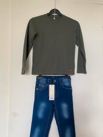 Blue Seven jogjeans en trui Maat 128 - Nieuw! beschikbaar voor biedingen