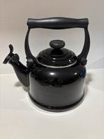 Le Creuset Fluitketel - Zwart, Huis en Inrichting, Keuken | Keukenbenodigdheden, Ophalen of Verzenden, Gebruikt