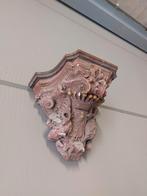 Antieke natuurstenen gevelconsole – met originele eiken, Antiek en Kunst, Ophalen of Verzenden