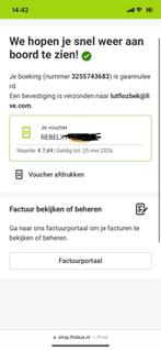 flixbus voucher twv €8, Tickets en Kaartjes, Eén persoon, Overige typen