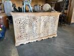 Handgesneden Dressoir, zeer uniek exemplaar Nieuw, Ophalen, Ibiza/Boho/Botanisch, 150 tot 200 cm, Nieuw