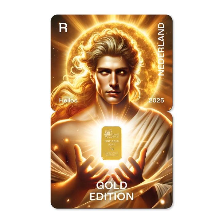 NL Crypto Stamp 4 Gold Edition - Helios, Postzegels en Munten, Edelmetalen en Baren, Goud, Ophalen of Verzenden