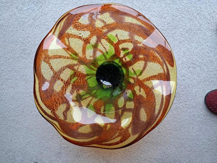 antieke glazen schaal art deco, Antiek en Kunst, Antiek | Glas en Kristal, Ophalen of Verzenden