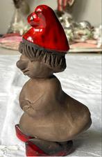 Leuke Tuinkabouter of voor binnen kersmiek. Handgemaakt, Tuin en Terras, Ophalen of Verzenden, Gebruikt, Beton, Tuinkabouter