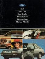 Folder Ford, Lincoln, Mercury & Merkur modellen (1985), Verzenden, Gelezen, Ford
