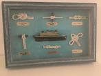 Knopenbord Titanic scheepvaart in lijst, Verzamelen, Scheepvaart, Ophalen of Verzenden, Zo goed als nieuw