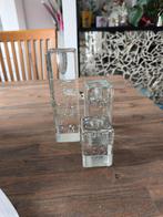 Iittala fins design glas ice kandelaars, Antiek en Kunst, Antiek | Glas en Kristal, Ophalen of Verzenden
