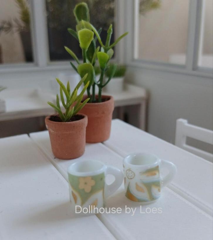 poppenhuis mokjes setje van 2, Verzamelen, Poppenhuizen en Toebehoren, Nieuw, Poppenhuis, Ophalen of Verzenden