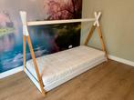 Vipack tipi kinderbed, Ophalen, 85 tot 100 cm, Zo goed als nieuw, Matras