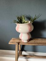 Superleuke gestreepte vaas,ZGAN,29x22cm, Huis en Inrichting, Woonaccessoires | Vazen, Ophalen, Overige materialen, Wit, Zo goed als nieuw