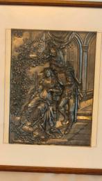 Bronzen reliëfschilderij van Romeo en Julia, Antiek en Kunst, Kunst | Schilderijen | Abstract, Ophalen of Verzenden