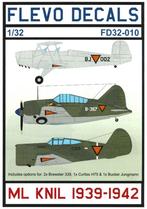1/32 decals (uit FD32-010) Brewster B-339C Buffalo (ML-KNIL), Hobby en Vrije tijd, Modelbouw | Vliegtuigen en Helikopters, Overige merken