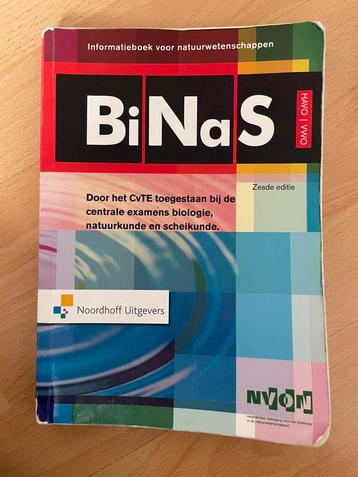 BiNaS informatieboek voor VWO en HAVO beschikbaar voor biedingen