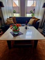 Carrara Marmeren Salontafel, Ophalen, Gebruikt, 100 tot 150 cm, Vierkant