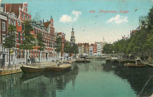 (377-486-005) Amsterdam Singel, Verzamelen, Ansichtkaarten | Nederland, Noord-Holland, Verzenden