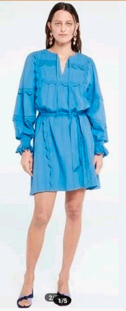 Fabienne Chapot Jeanine jurk maat 40 *nieuw *, Kleding | Dames, Jurken, Nieuw, Maat 38/40 (M), Blauw, Ophalen of Verzenden