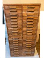 2 vintage horlogemakerskasten – compleet gevuld (40 laden), Antiek en Kunst, Ophalen
