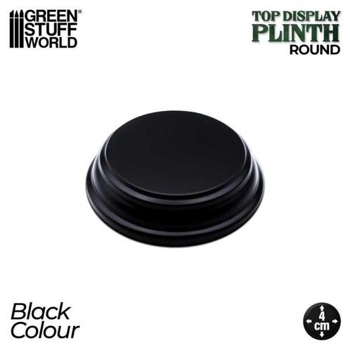 Sokkel Rond Hout 4x4 cm - Black 4990 Diorama Wargames, Hobby en Vrije tijd, Modelbouw | Figuren en Diorama's, Nieuw, Diorama, 1:35 tot 1:50