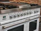 Luxe Fornuis Boretti 100cm wit + rvs 5 pits frytop 2ovens, 60 cm of meer, Ophalen of Verzenden, Zo goed als nieuw, Energieklasse A of zuiniger