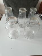 5 grote weckpotten, Huis en Inrichting, Keuken | Potten en Pannen, Ophalen, Rvs, Pot, Bus of Blik