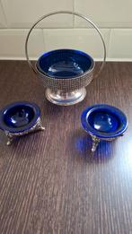 Serveerschaaltjes kobaltblauw, Ophalen of Verzenden