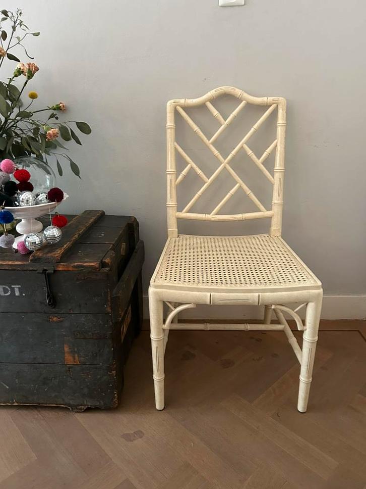 4x Vintage Johan Adler Chippendale Stoel, Antiek en Kunst, Antiek | Meubels | Stoelen en Banken, Ophalen