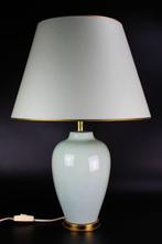 Celadon Chinees porseleinen tafellamp PROC klassieke lamp, Ophalen, Metaal, Gebruikt, 50 tot 75 cm
