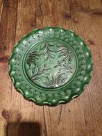 Prachtig handgemaakt groen sierbord, Antiek en Kunst, Ophalen of Verzenden