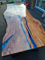 Unieke epoxy boomstamtafel, Ophalen, 100 tot 150 cm, Rechthoekig, Nieuw