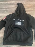 Zwarte Alpha Hoodie - Maat XXL, Ophalen of Verzenden, Zo goed als nieuw, Maat 56/58 (XL), Zwart