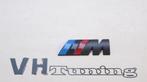 BMW M 3D logo zelfklevend 8 cm metaal mat zwart, Auto diversen, Tuning en Styling, Ophalen of Verzenden