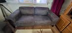 Mooie grijze 2,5 -zitsbank en 3 zitsbank met zwarte poten, Huis en Inrichting, Ophalen, Gebruikt, 150 tot 200 cm, Driepersoons