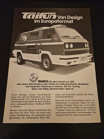 Leaflet Taifun Volkswagen Transporter 1981 beschikbaar voor biedingen