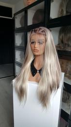 Luxe Lace Pruik: Uitgroei naar Bruin & Blond gemengd - 65cm, Ophalen of Verzenden, Nieuw, Pruik of Haarverlenging