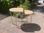 Halfronde bijzettafel set, Ophalen of Verzenden, Zo goed als nieuw, Minder dan 55 cm, 45 tot 60 cm