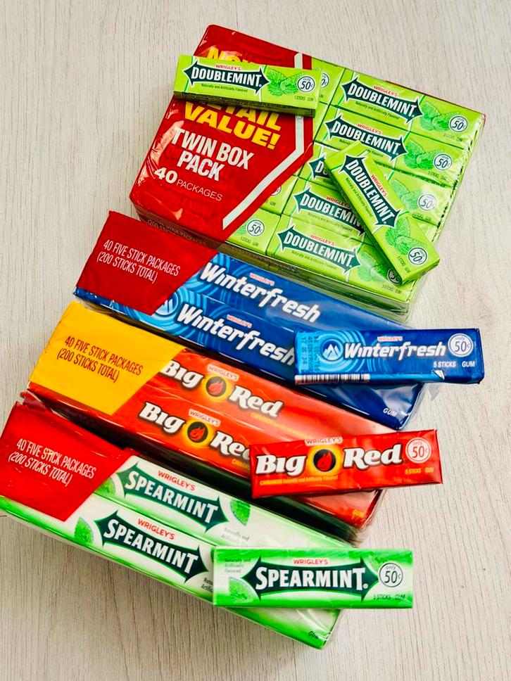 Amerikaanse IMPORT premium Wrigley's Doublemint Kauwgom etc, Diversen, Levensmiddelen, Ophalen of Verzenden