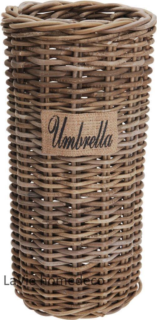 Mooie ronde paraplumand van riet, Huis en Inrichting, Woonaccessoires | Schalen en Manden, Nieuw, Rond, Riet, Ophalen of Verzenden